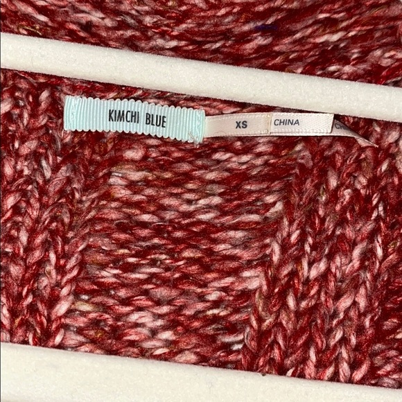 Kimchi Blue red and white cardigan - Picture 4 of 5